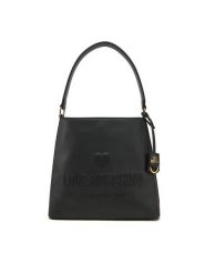 LOVE MOSCHINO Torebka JC4115PP1ML1000A Czarny. Czarne torebki klasyczne Love Moschino, bez wzorów, ze skóry, bez dodatków. Za 569.99 zł.