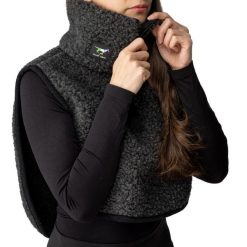 Golf / komin GALOP WEAR z wełny merino. Czarne rękawiczki GALOP WEAR, bez wzorów, z polaru, sportowe. Za 229.00 zł.