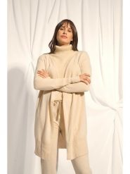 Just Cashmere Kaszmirowy kardigan "Brooke" w kolorze beżowym rozmiar: S. Brązowe kardigany Just Cashmere, s, bez wzorów, z kaszmiru. Za 478.99 zł.