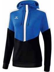 Erima Bluza "Squad" w kolorze niebiesko-czarnym rozmiar: 44. Czarne bluzy sportowe Erima, bez wzorów, z kapturem. Za 93.95 zł.