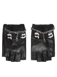 KARL LAGERFELD Rękawiczki B3W33034 Czarny. Czarne rękawiczki KARL LAGERFELD, bez wzorów, ze skóry. Za 549.99 zł.