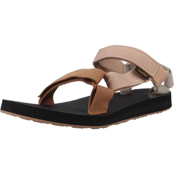 Sandały TEVA SANDALIA W ORIGINAL UNIVE Wielokolorowy. Brązowe sandały Teva, bez wzorów, z materiału, klasyczne, bez obcasa, bez zapięcia. Za 220.99 zł.