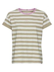 Camel Active Koszulka w kolorze kremowo-oliwkowym rozmiar: XS. Brązowe bluzki Camel Active, xs, bez wzorów, z bawełny, bez kołnierzyka, bez ramiączek. Za 86.99 zł.