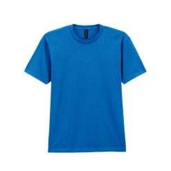 Koszulka Unisex Dla Dorosłych Softstyle Midweight. Niebieskie bluzki GILDAN, xl, bez wzorów, sportowe, bez kołnierzyka, bez ramiączek. Za 55.99 zł.