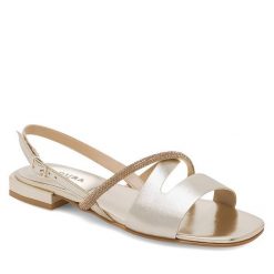 Sandały Badura. Żółte klapki Badura, bez wzorów, bez obcasa, na płaskiej podeszwie, bez zapięcia. Za 199.99 zł.