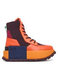 United Nude Trzewiki Roko Trooper 10967924165 Pomarańczowy. Brązowe botki United Nude, bez wzorów, ze skóry, bez obcasa, na koturnie, bez zapięcia. Za 1,579.00 zł.