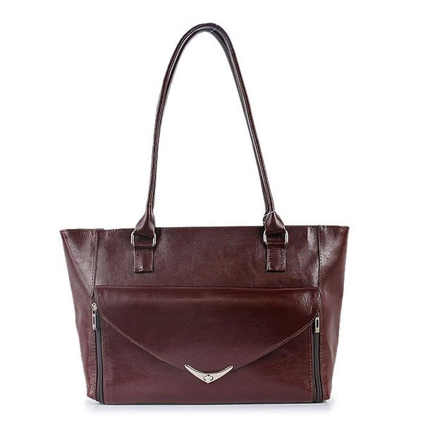 Torebka skórzana damska DAN-A T248 koniakowa. Torebki klasyczne DAN-A, bez wzorów, ze skóry, bez dodatków. Za 399.99 zł.