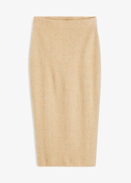 Spódnica ołówkowa. Brązowe spódnice bonprix, na jesień, bez wzorów, eleganckie, ołówkowe. Za 119.99 zł.