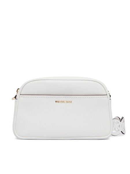 MICHAEL Michael Kors Torebka 32S6GJ6C5L Biały. Białe listonoszki MICHAEL Michael Kors, bez wzorów, ze skóry, bez dodatków. Za 551.99 zł.