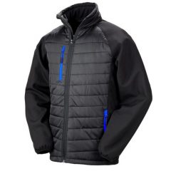 Bezrękawnik Unisex Dla Dorosłych Softshell Compass. Czarne kurtki sportowe RESULT, xl, bez wzorów, z softshellu, bez kaptura, trekkingowe. Za 186.99 zł.
