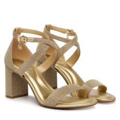 Sandały MICHAEL Michael Kors. Żółte kozaki MICHAEL Michael Kors, bez obcasa, na słupku, bez zapięcia. Za 699.99 zł.