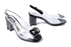 SCAVIOLA S-360 BLACK, sandały damskie. Czarne sandały Sca'viola, bez wzorów, ze skóry, eleganckie, bez obcasa, na obcasie, bez zapięcia. Za 344.93 zł.