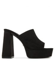 DeeZee Klapki F7979-1 Czarny. Czarne klapki DeeZee, bez wzorów, z materiału, bez obcasa. Za 159.99 zł.