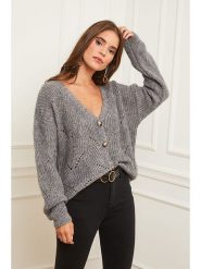 L'armoire de Suzette Kardigan w kolorze szarym rozmiar: 34/36. Szare kardigany L'armoire de Suzette, l, bez wzorów. Za 87.40 zł.