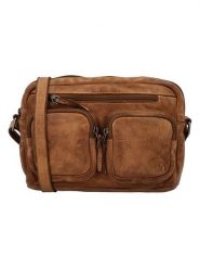 HIDE & STITCHES Skórzana torebka w kolorze jasnobrązowym - 23 x 17 x 5,5 cm rozmiar: onesize. Brązowe torby na ramię HIDE & STITCHES, bez wzorów, z materiału, na ramię, bez dodatków. Za 208.99 zł.