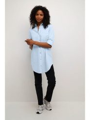 Kaffe Bluzka w kolorze błękitnym rozmiar: 44. Niebieskie bluzki Kaffe, bez wzorów, z bawełny, bez kołnierzyka, bez ramiączek. Za 104.99 zł.