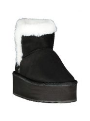 Geographical Norway Botki "Oslo" w kolorze czarnym rozmiar: 38. Czarne botki Geographical Norway, bez wzorów, z materiału, bez obcasa, na platformie, bez zapięcia. Za 86.99 zł.