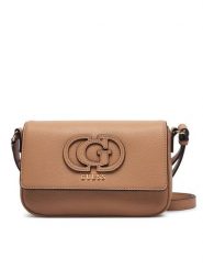 Guess Torebka Isola HWBG99 05210 Beżowy ciemny. Brązowe listonoszki Guess, z aplikacjami, ze skóry, bez dodatków. Za 584.99 zł.
