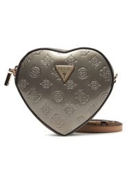 Guess Torebka HWTV94 96770 Srebrny. Szare listonoszki Guess, z aplikacjami, ze skóry, bez dodatków. Za 249.99 zł.