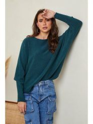 Joséfine Sweter "Hajos" w kolorze ciemnozielonym rozmiar: XL. Zielone swetry Joséfine, xl, bez wzorów, z kaszmiru, bez ramiączek. Za 193.95 zł.