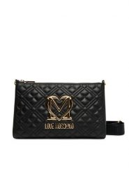 LOVE MOSCHINO Torebka JC4300PP1NK1200A Czarny. Czarne listonoszki Love Moschino, bez wzorów, ze skóry, bez dodatków. Za 1,169.00 zł.