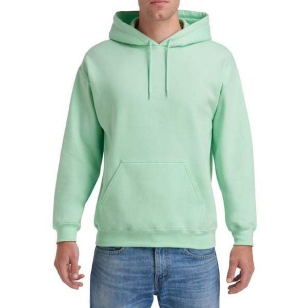 Bluza Z Kapturem Dla Dorosłych Unisex Heavy Blend. Zielone bluzy GILDAN, l, bez wzorów, z bawełny, z kapturem. Za 81.99 zł.