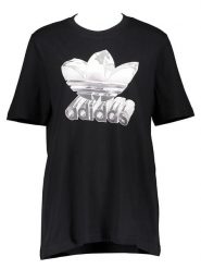 Adidas Koszulka "GRF" w kolorze czarnym rozmiar: S. Czarne bluzki Adidas, s, bez wzorów, z bawełny, bez kołnierzyka, bez ramiączek. Za 61.46 zł.