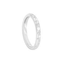 Pierścionek Sparkling 1 posrebrzany. Szare pierścionki Lilou, z cyrkonią, posrebrzane. Za 149.00 zł.