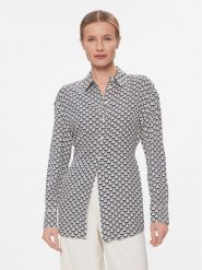 Tommy Hilfiger Koszula Seal Aop Fluid Modern Shirt WW0WW40753 Czarny Regular Fit. Czarne koszule TOMMY HILFIGER, bez wzorów, z wiskozy, bez kołnierzyka, bez ramiączek. Za 339.99 zł.