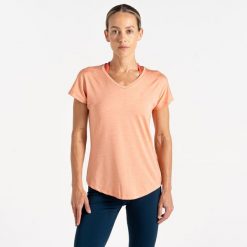 Vigilant damska sportowa koszulka. Czerwone koszulki sportowe Dare 2b, bez wzorów, bez ramiączek, na fitness i siłownię. W wyprzedaży za 59.99 zł.