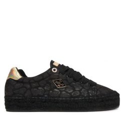 Espadryle REPLAY. Czarne espadryle Replay, bez wzorów, bez obcasa, bez zapięcia. Za 399.99 zł.