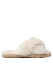EMU Australia Kapcie Mayberry W11573 Beżowy. Brązowe obuwie domowe EMU Australia, bez wzorów, ze skóry, bez zapięcia. Za 299.99 zł.