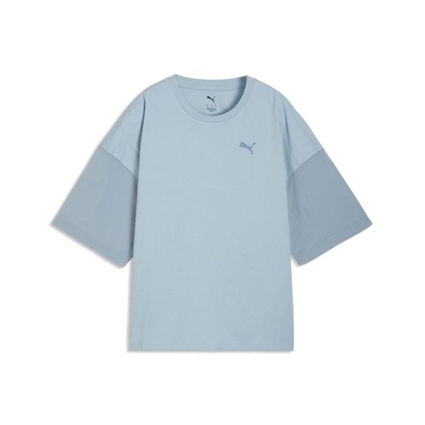 Damska koszulka oversize HER PUMA. Białe koszulki sportowe Puma, bez wzorów, bez ramiączek, na fitness i siłownię. Za 149.00 zł.