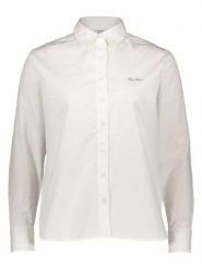 Pepe Jeans Koszula w kolorze białym rozmiar: S. Białe koszule Pepe Jeans, s, bez wzorów, z bawełny, bez kołnierzyka, bez ramiączek. Za 136.45 zł.