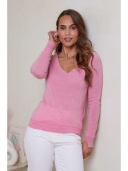 Soft Cashmere Kaszmirowy sweter w kolorze jasnoróżowym rozmiar: L. Różowe swetry Soft Cashmere, l, bez wzorów, z kaszmiru, bez ramiączek. Za 316.24 zł.