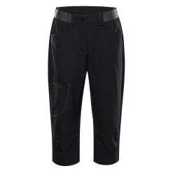 Spodnie damskie trekkingowe za kolano Alpine Pro Wedera 2. Czarne spodnie narciarskie Alpine Pro, l, bez wzorów, z elastanu, trekkingowe. Za 289.00 zł.