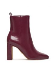 Steve Madden Botki Adelisa SM11002626 Bordowy. Czerwone botki Steve Madden, bez wzorów, ze skóry, bez obcasa, na słupku, bez zapięcia. Za 639.99 zł.