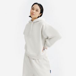 Bluza z kapturem damska Elementals. Brązowe bluzy DECATHLON, m, bez wzorów, z bawełny, z kapturem. Za 169.99 zł.