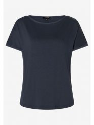 More & More Koszulka w kolorze granatowym rozmiar: 34. Niebieskie bluzki More & More, s, bez wzorów, z wiskozy, klasyczne, bez kołnierzyka, bez ramiączek. Za 56.66 zł.