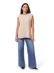 Scotch & Soda Bezrękawnik w kolorze beżowym rozmiar: M. Brązowe swetry Scotch & Soda, m, bez wzorów, ze splotem, bez ramiączek. Za 143.56 zł.