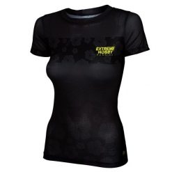 Koszulka do biegania damska z krótkim rękawem EXTREME HOBBY FLOWERS. Szare bluzki EXTREME HOBBY, xs, bez wzorów, z elastanu, sportowe, bez kołnierzyka, bez ramiączek. Za 149.00 zł.