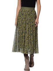 Heine Spódnica w kolorze khaki rozmiar: 40. Brązowe spódnice Heine, bez wzorów, midi. Za 118.01 zł.