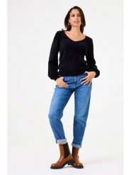 Garcia Sweter w kolorze czarnym rozmiar: XL. Czarne swetry Garcia, xl, bez wzorów, bez ramiączek. Za 118.84 zł.