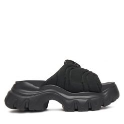 Klapki REPLAY. Czarne klapki Replay, bez wzorów, bez obcasa. Za 369.99 zł.