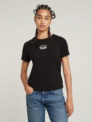 G-Star Koszulka w kolorze czarnym rozmiar: L. Czarne bluzki G-Star, l, bez wzorów, z bawełny, retro, bez kołnierzyka, bez ramiączek. Za 96.14 zł.