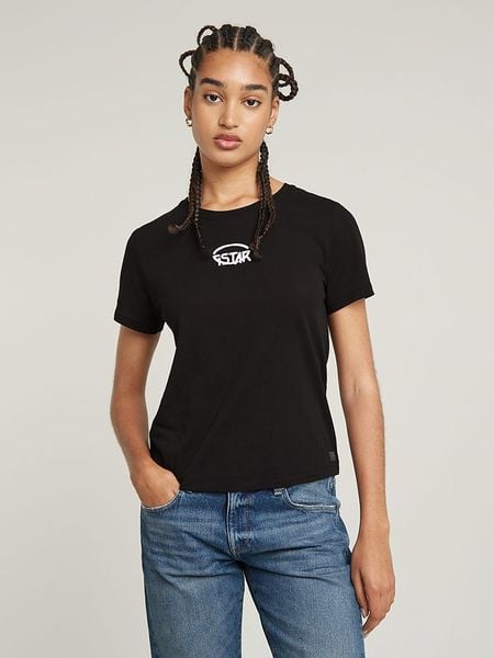 G-Star Koszulka w kolorze czarnym rozmiar: L. Czarne bluzki G-Star, l, bez wzorów, z bawełny, retro, bez kołnierzyka, bez ramiączek. Za 95.46 zł.