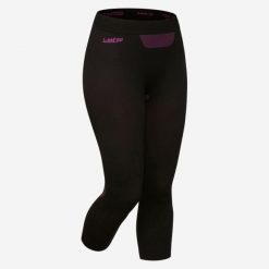 Legginsy termoaktywne narciarskie damskie Wedze 580 I-Soft. Czarne bielizna sportowa WED'ZE, m, bez wzorów, z elastanu. W wyprzedaży za 59.99 zł.
