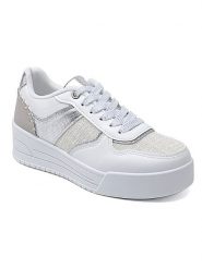 Sixth Sens Sneakersy w kolorze kremowo-biało-szarym rozmiar: 37. Białe trampki Sixth Sens, bez wzorów, bez zapięcia. Za 127.65 zł.