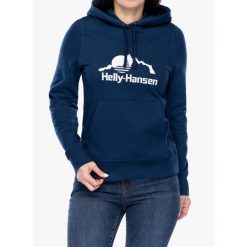 Bluza z kapturem damska Helly Hansen Nord Graphic Pullover Hoodie. Niebieskie bluzy Helly Hansen, xl, bez wzorów, z kapturem. Za 249.99 zł.