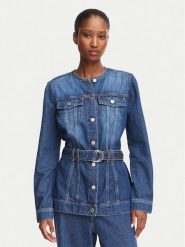 Guess Kurtka jeansowa W6YN04 D1342 Niebieski Regular Fit. Niebieskie kurtki Guess, l, z aplikacjami, z bawełny, bez kaptura. Za 694.99 zł.